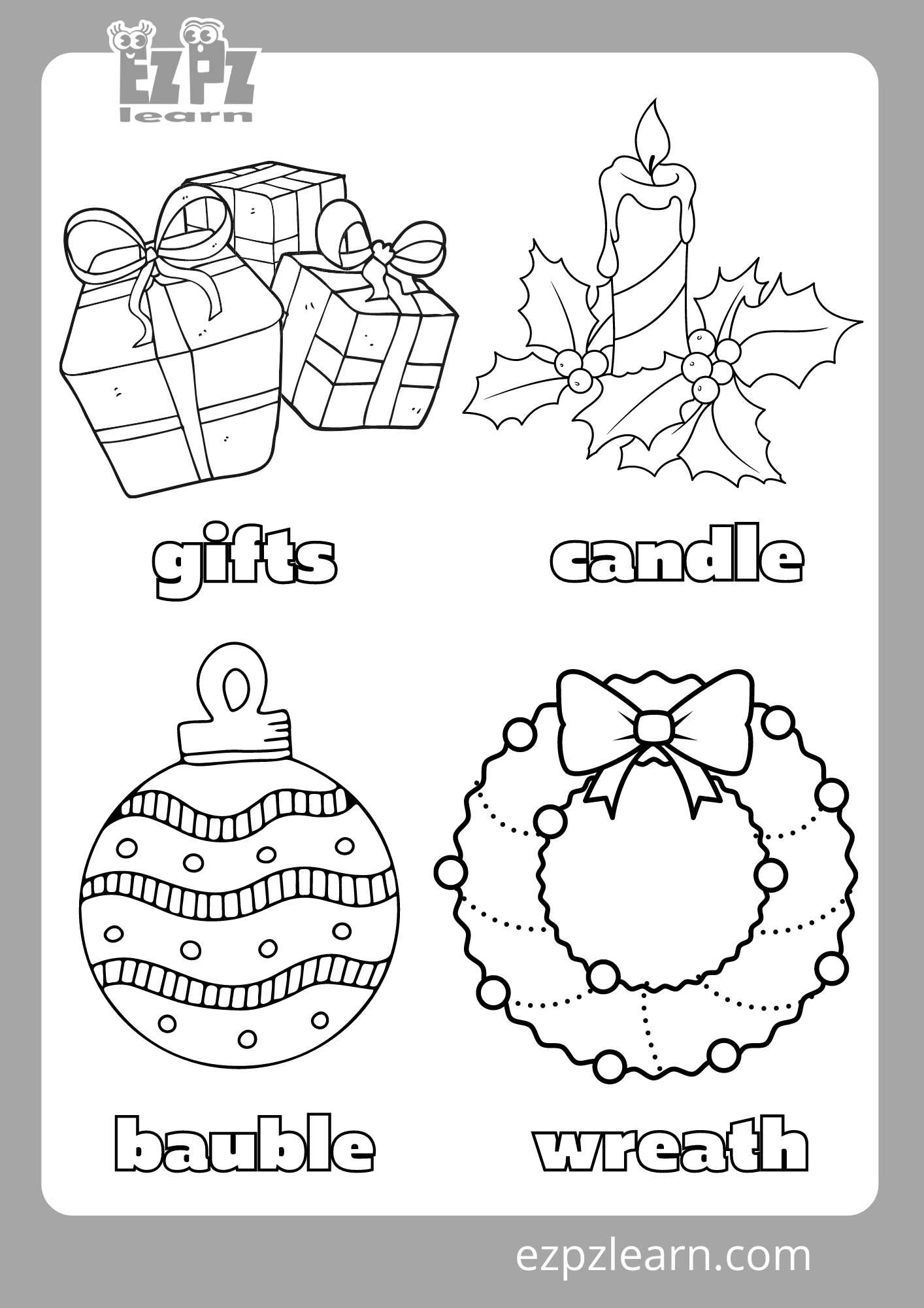 Christmas Coloring Page 3